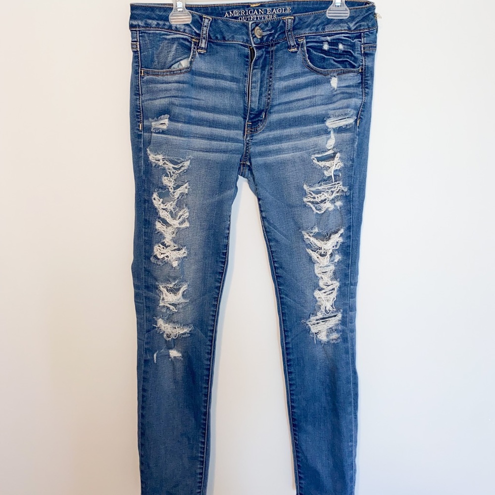 American Eagle ripped jeans